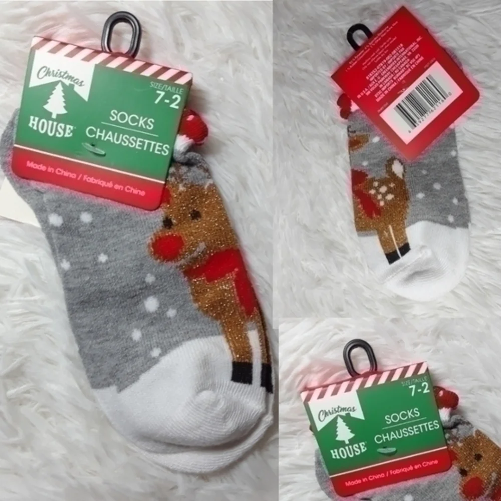 🛍Holiday Rudolf The Red Nose Reindeer Ankle Socks